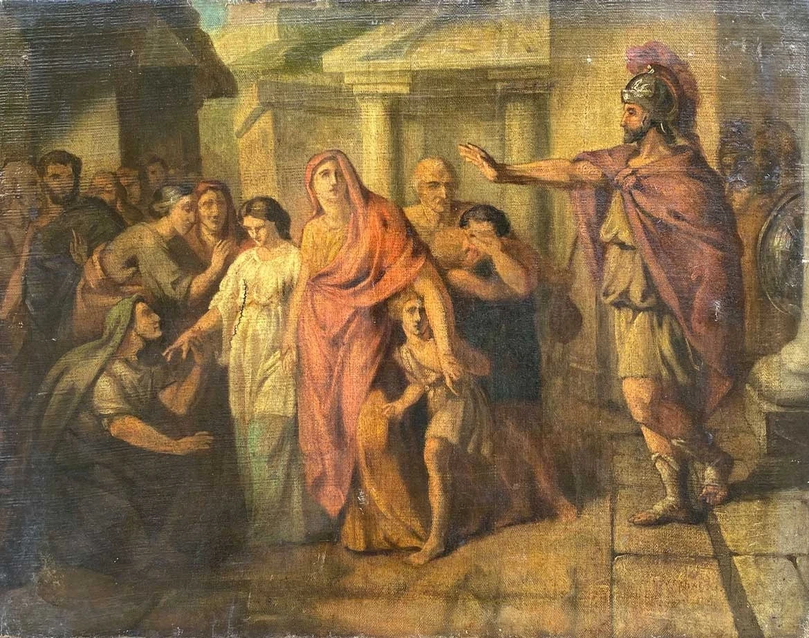 Pieter Jozef Verhaghen - Alessandro Magno nella casa di Dario